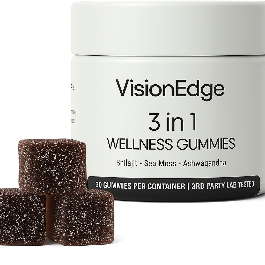 VisionEdge 3-in-1 Shilajit Gummies